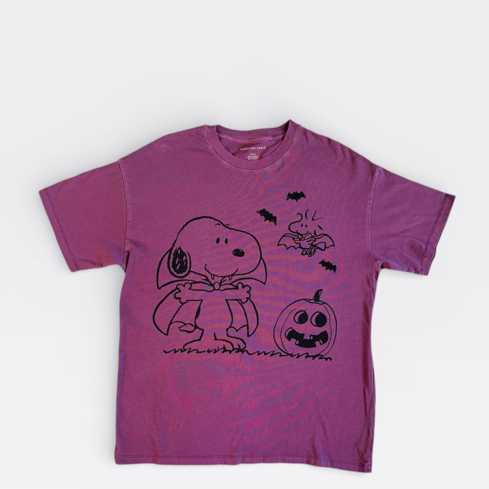American Eagle Outfitters Purple Snoopy Graphic Tee